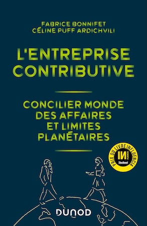 Couverture du livre L’entreprise contributive Autrices : Céline Puff Ardichvili et Émilie Kovacs.